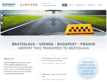 Tablet Screenshot of bratislava-airport-transfers.com